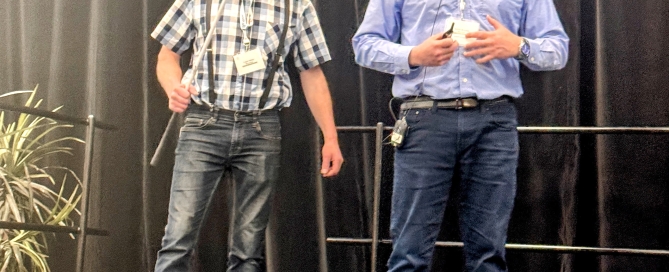 SS - volunteer and Kevin Brooks