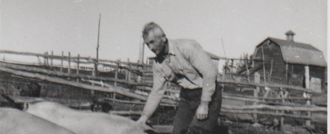 Kurt & First lacombe boar 1958