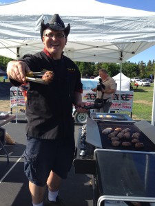 Brian Misko and his pork burger